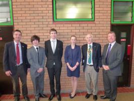 Photos of the team from Abergavenny who took part in the competition.